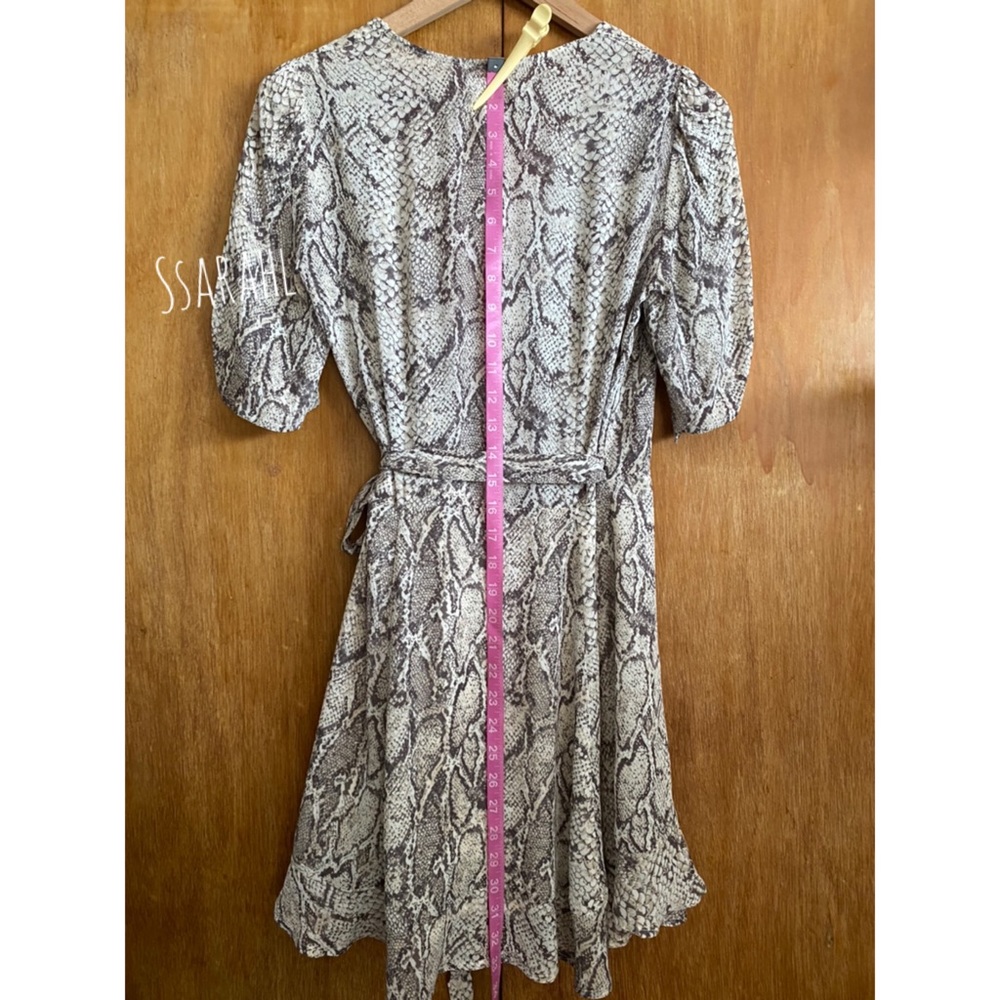 Reformation Python Print Wrap Dress - Picture 8 of 9